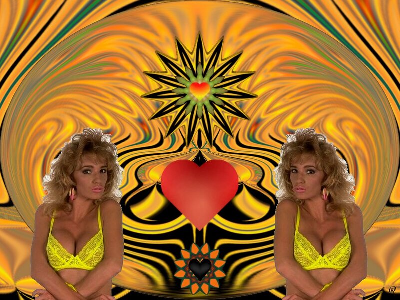 Woman in Yellow Lingerie — Psychedelic