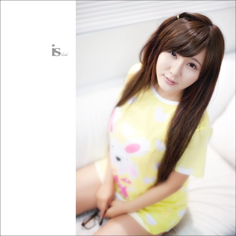 woman in yellow pajamas
