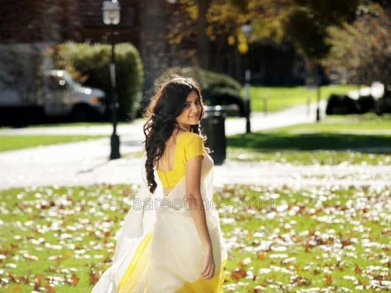 Woman in Yellow Sari — Serene