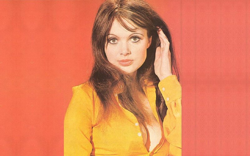 Woman in Yellow Shirt — Red