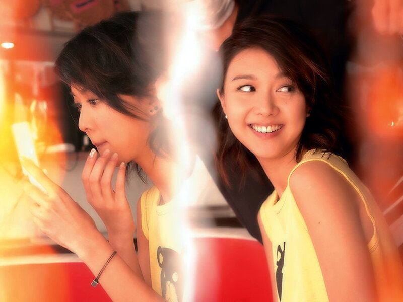 Woman in Yellow Shirt — Warm