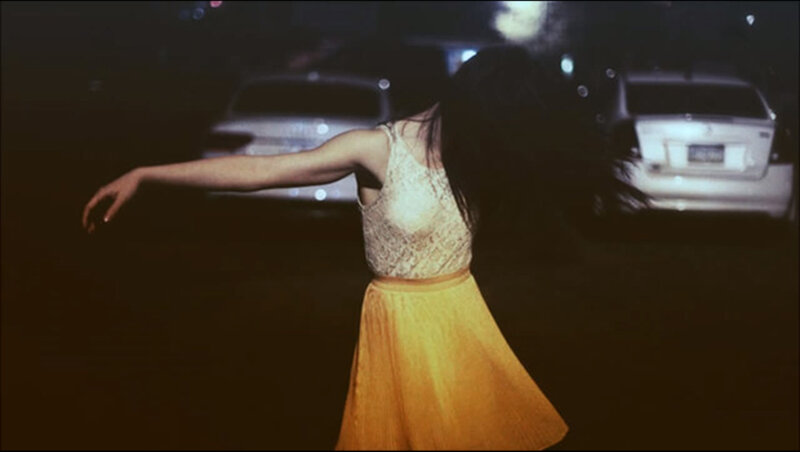 Woman in Yellow Skirt — Dark