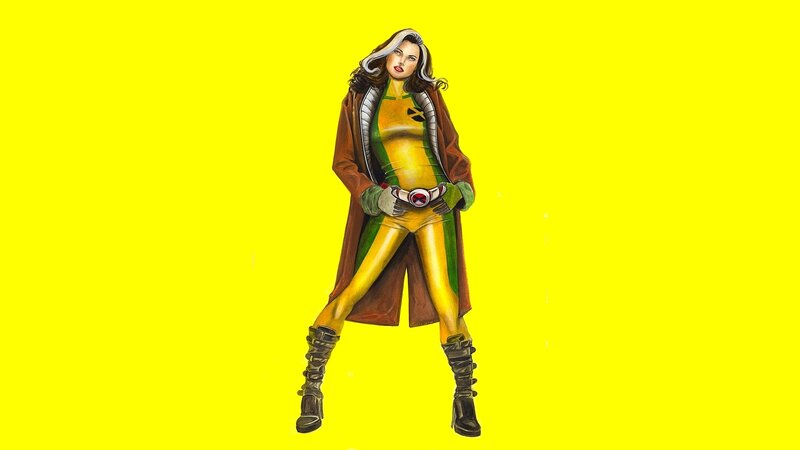 Woman in Yellow Suit — Confident, Comic