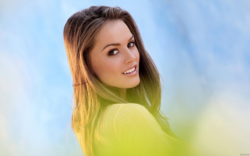 woman in yellow sweater