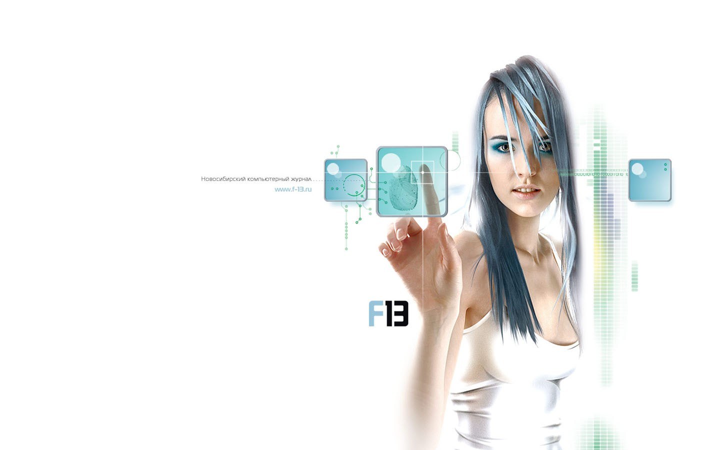 woman interacting with futuristic interface