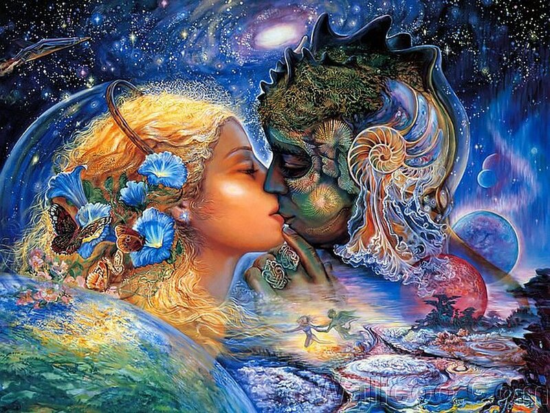 Woman Kissing Alien