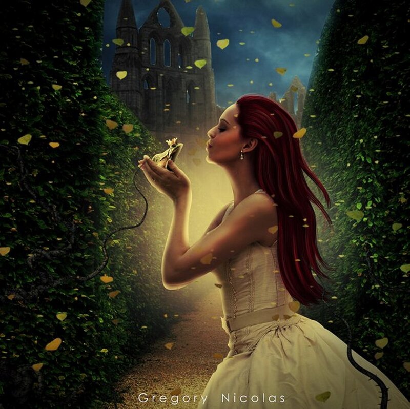 Woman Kissing Frog