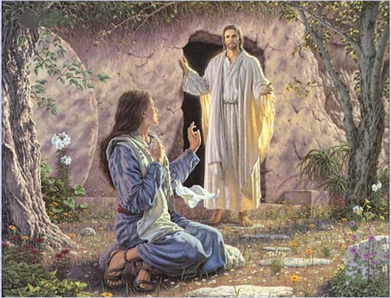 Woman Kneeling Before Jesus