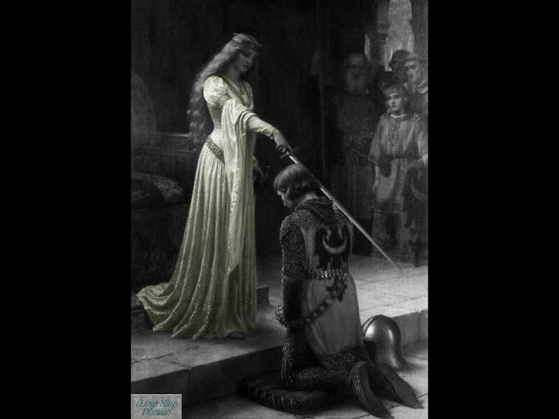 Woman Knighting a Man