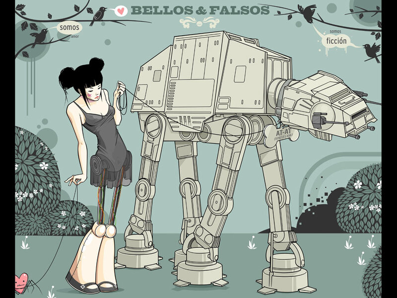 Woman Knitting AT-AT