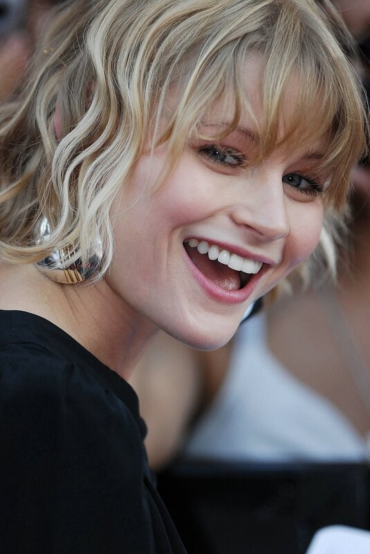 woman laughing at event