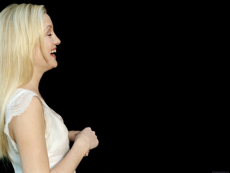 woman laughing in profile