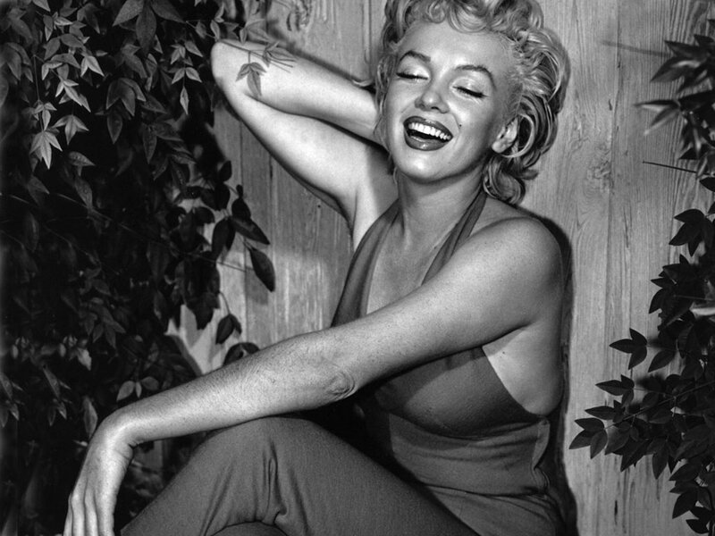 Woman Laughing Outdoors — Black
