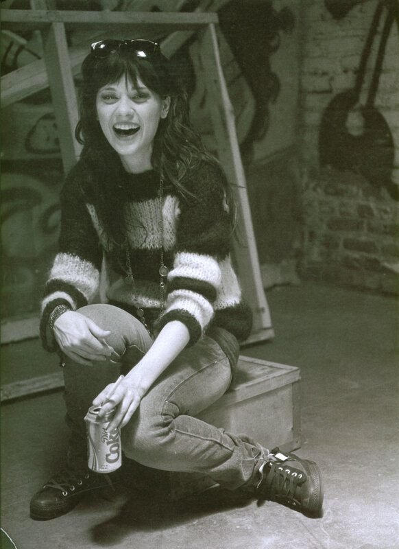 woman laughing with diet coke