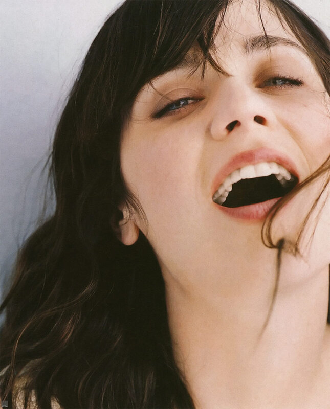 woman laughing with open mouth