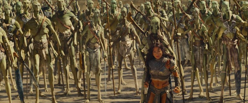 woman leading alien army