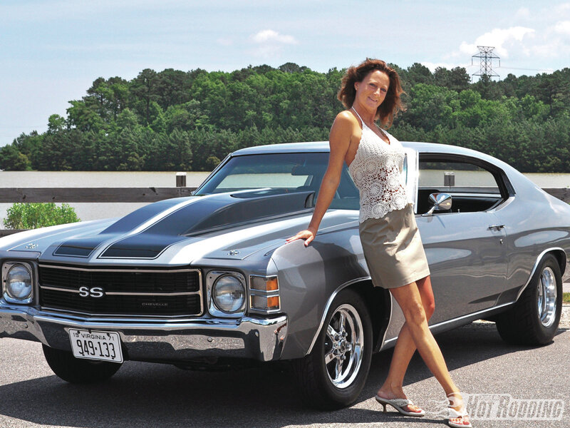 Woman Leaning on Car — Silver, Relaxed