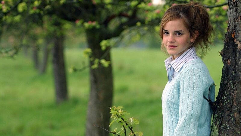 Woman Leaning on Tree — Green, Serene, Spring, Photograph, Grass, Shirt