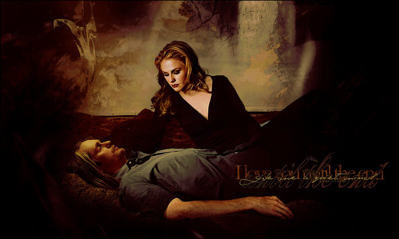 Woman Leaning over Man