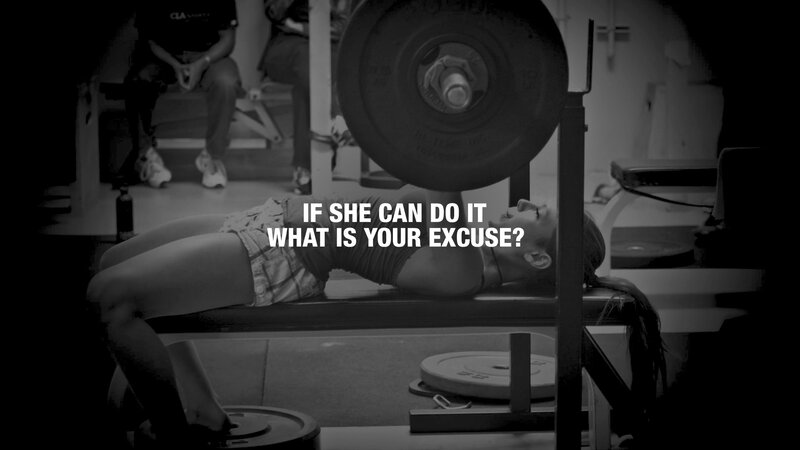 Woman Lifting Weights — Black, Dramatic, Photograph, Weight Bench