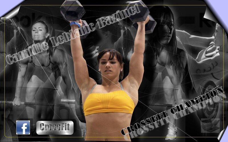 Woman Lifting Weights — Yellow