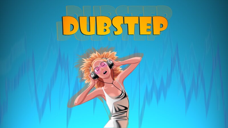 woman listening to dubstep music