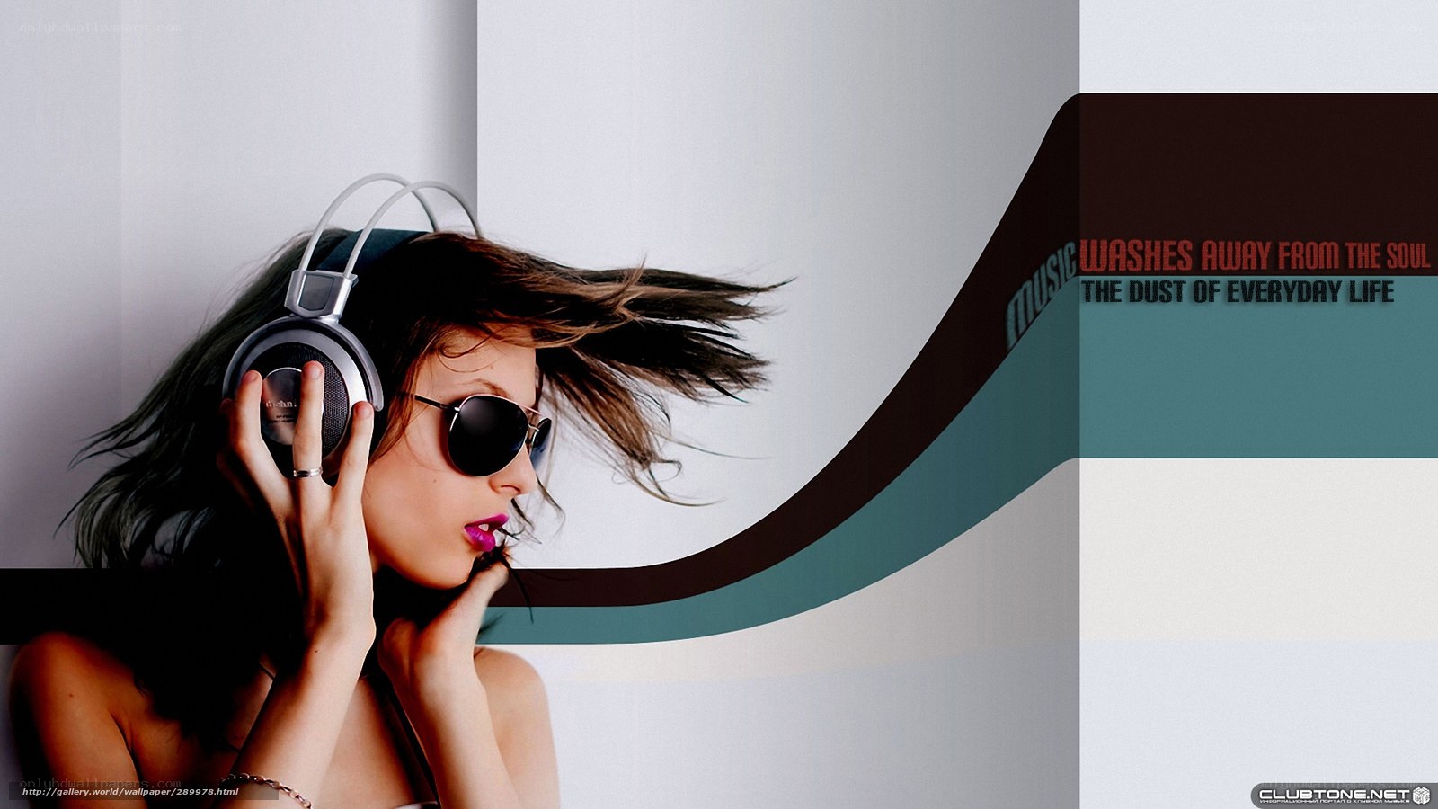 woman listening to music