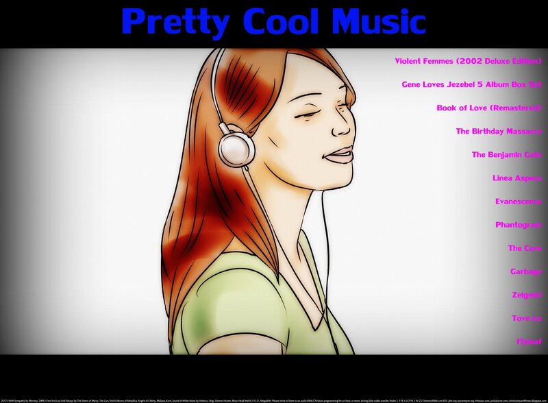 Woman Listening to Music — White, Calm