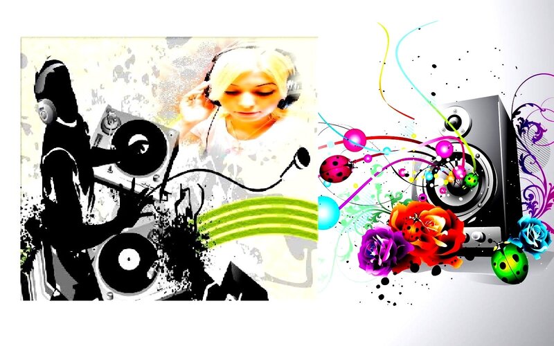 Woman Listening to Music — White, Energetic