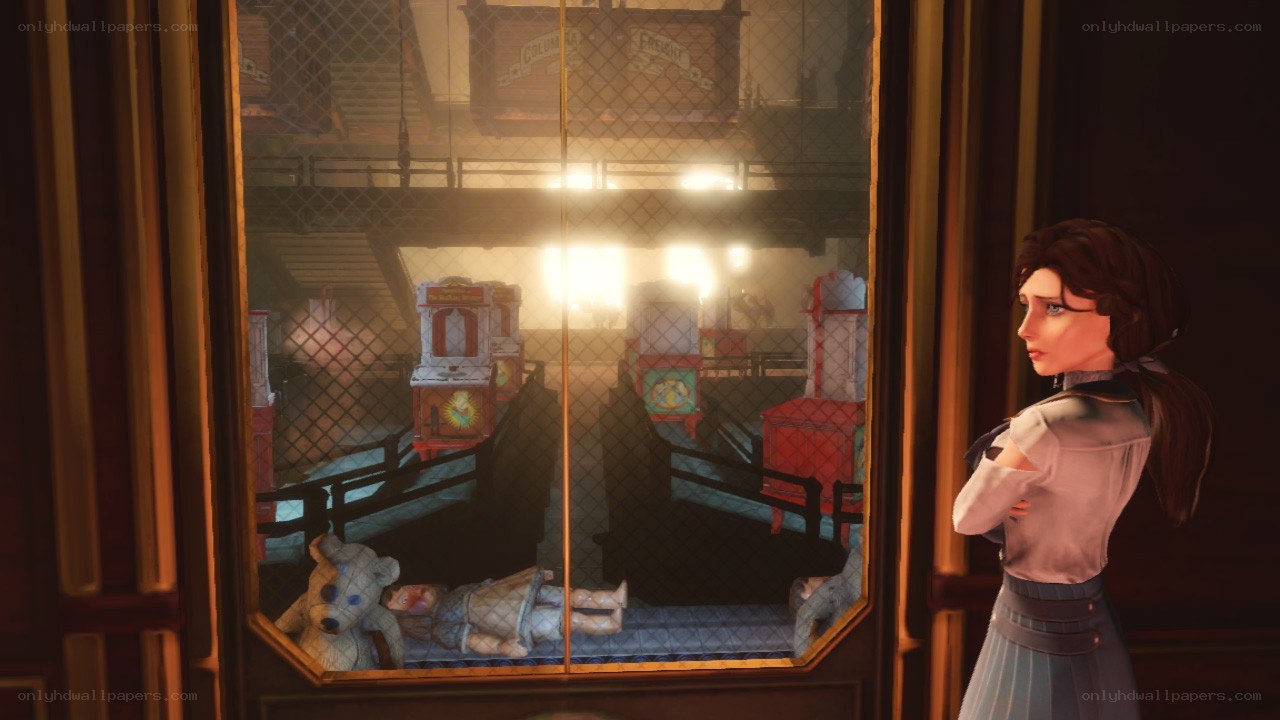 woman looking at a display