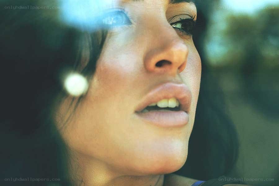 woman looking out window