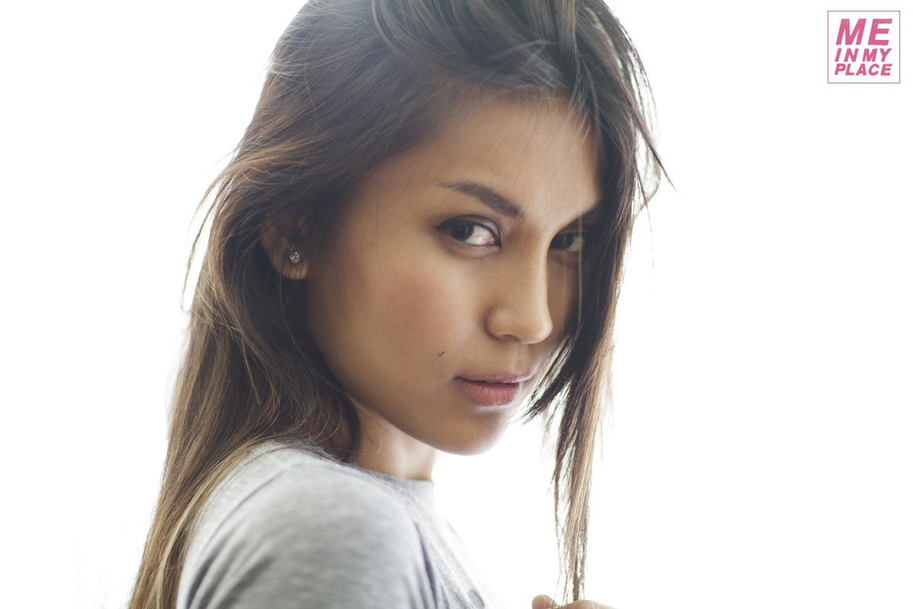 woman looking over shoulder
