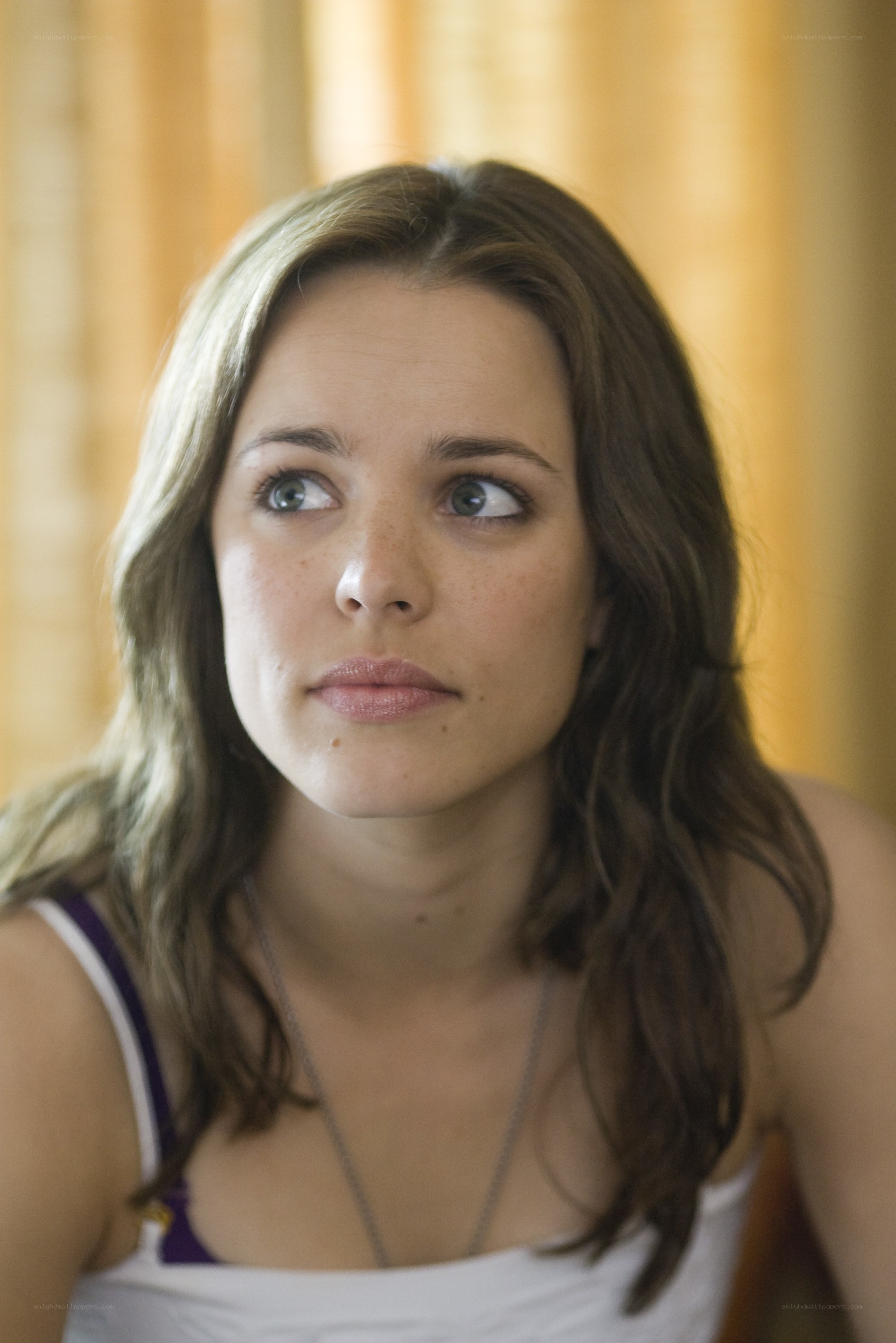 woman looking to side