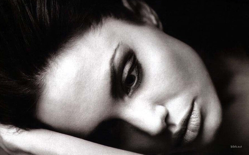 Woman Lying Down — Black, Dramatic, Photograph, Face, Hand
