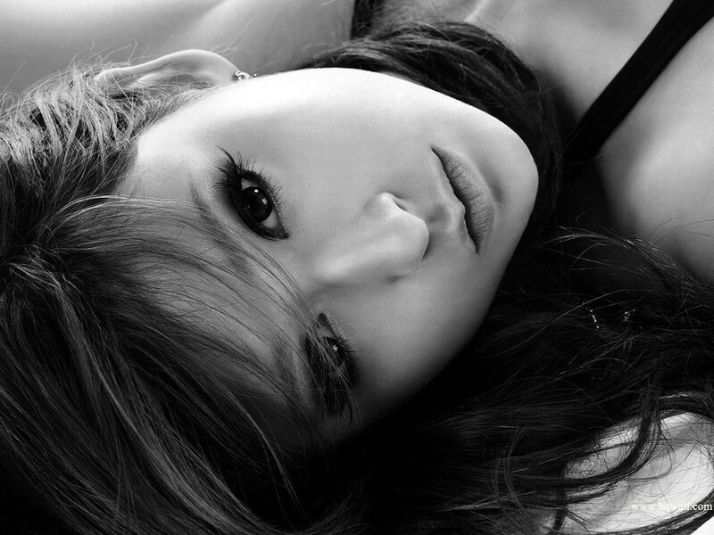 Woman Lying Down — Black, Dramatic, Photograph, Hair
