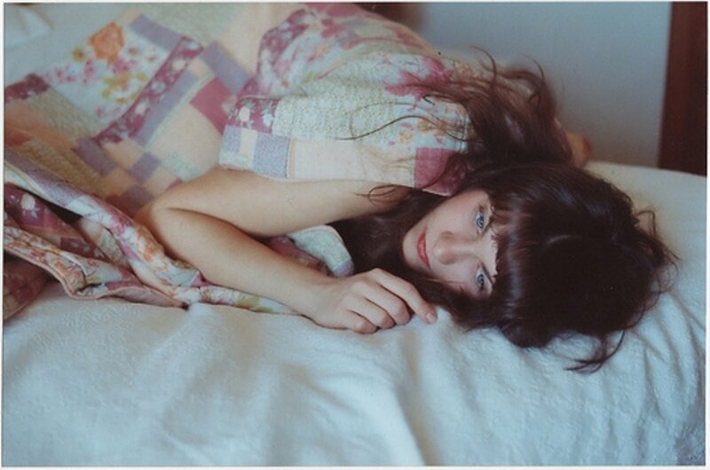 Woman Lying in Bed — White, Calm