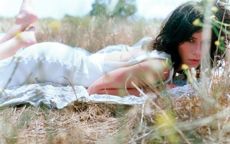 Woman Lying in Field — White, Serene, Afternoon, Photograph