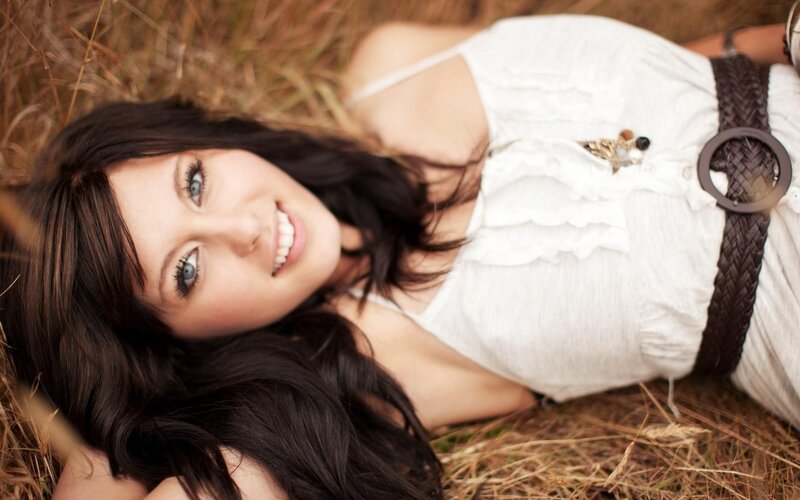 Woman Lying in Grass — Brown, Calm, Afternoon, Photograph