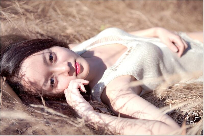 Woman Lying in Grass — Brown, Serene, Afternoon, Photograph, Sunlight