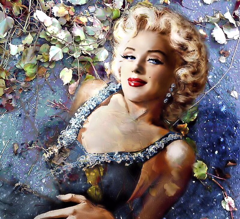 Woman Lying in Leaves — Blue, Dramatic, Autumn