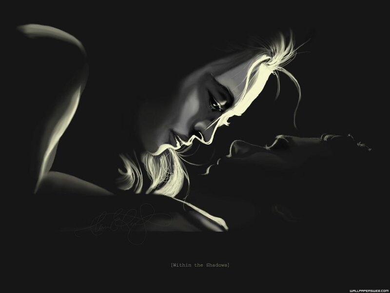 Woman Lying in Shadows — Black