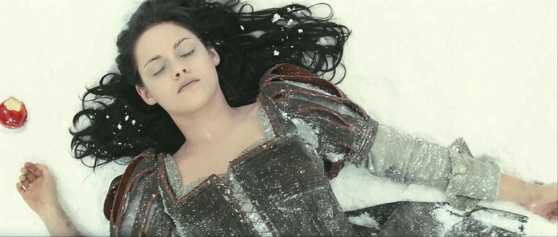 Woman Lying in Snow — White, Dramatic, Winter, Photograph, Apple