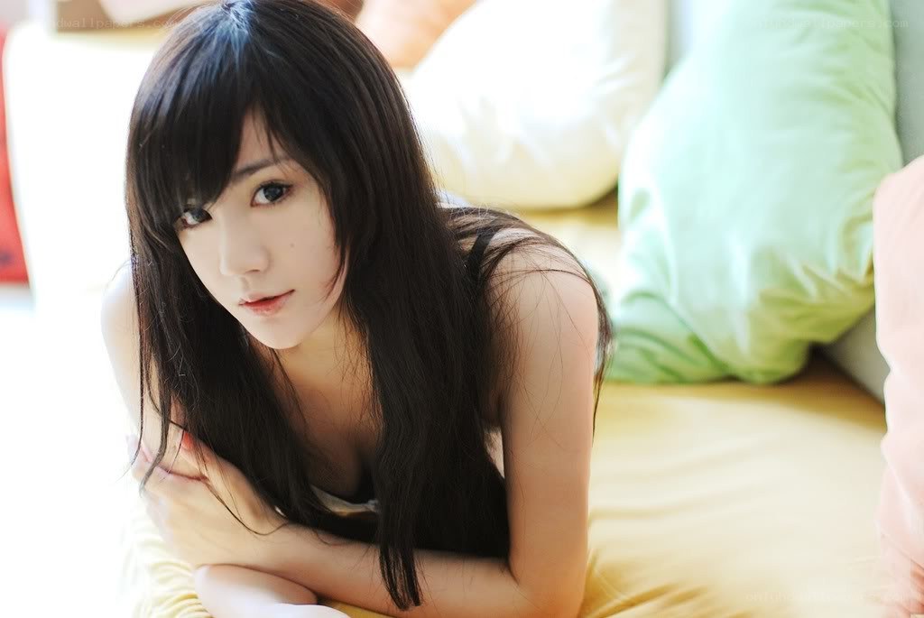 woman lying on a bed