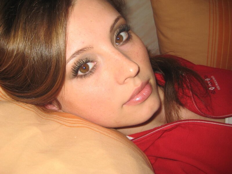 woman lying on a pillow
