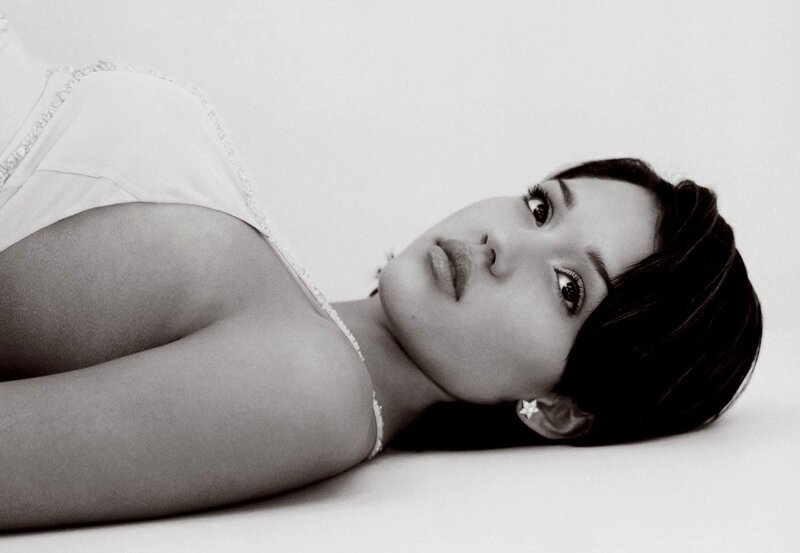 Woman Lying on Back — Black, Calm, Photograph, Earring