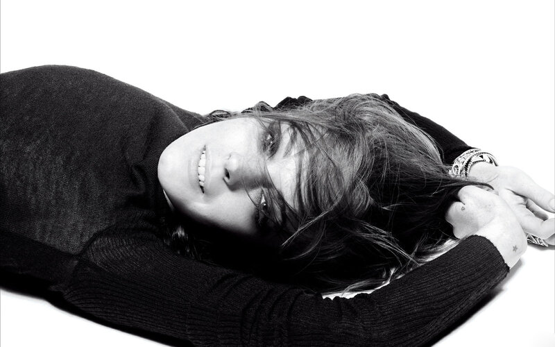 Woman Lying on Back — Black, Neutral, Photograph
