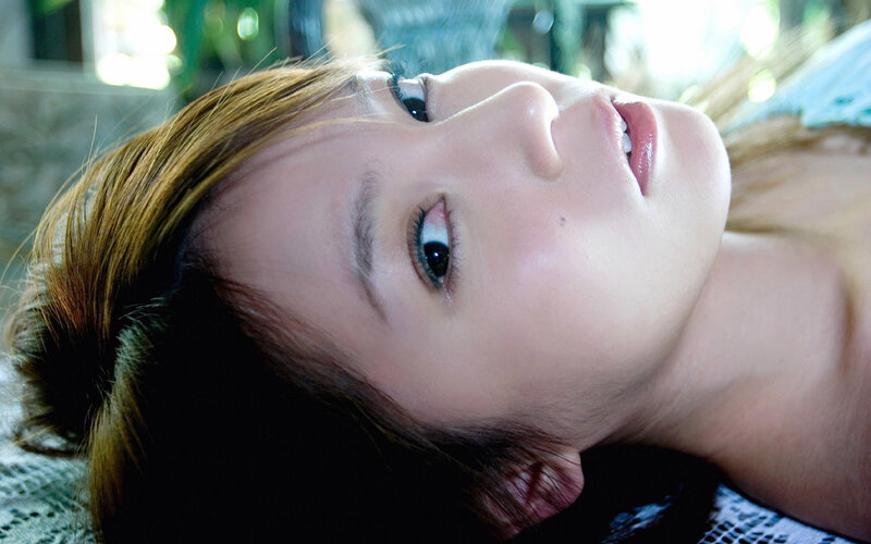 Woman Lying on Back — Brown, Calm, Photograph, Hair