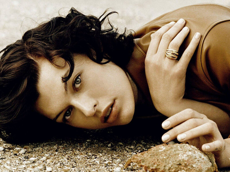woman lying on beach
