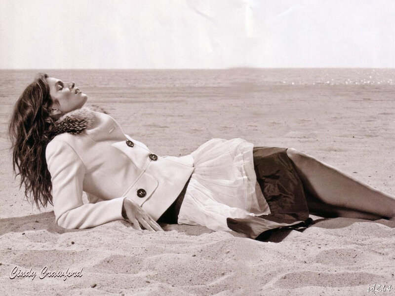 Woman Lying on Beach — White, Serene