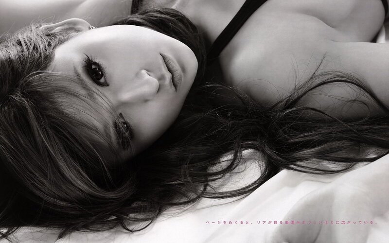Woman Lying on Bed — Black, Calm